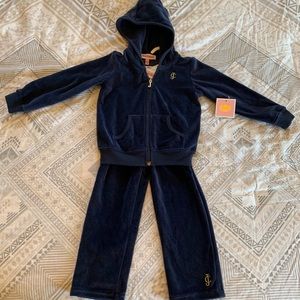 Brand new with tags, Juicy Couture velour material tracksuit 18-24 month